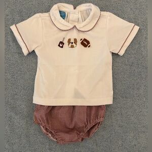Mississippi State Bulldog Diaper Set